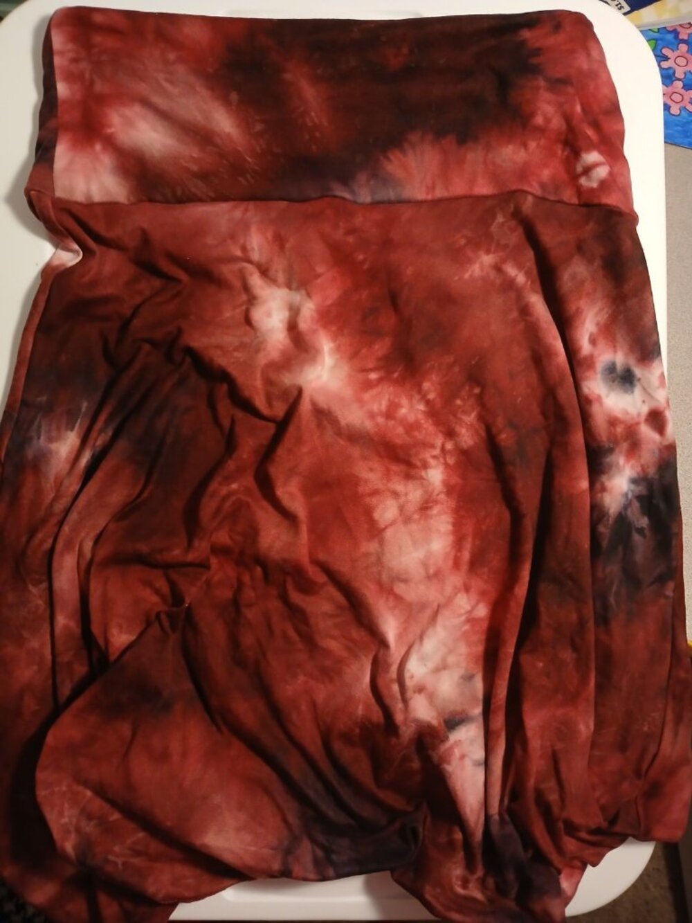 Popana Pinkish Red Galaxy Skirt Size M